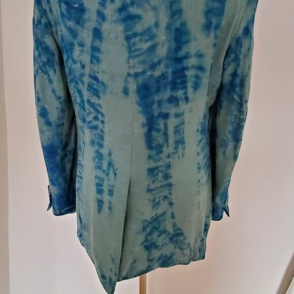 Loro Piana nordstrom cashmere silk sweater jacket blazer blue grey gray 42 L XL - Picture 10 of 11